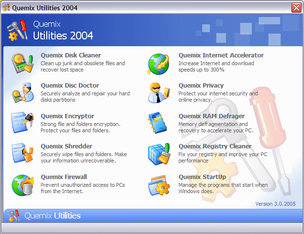 Quemix Utilities Screenshot